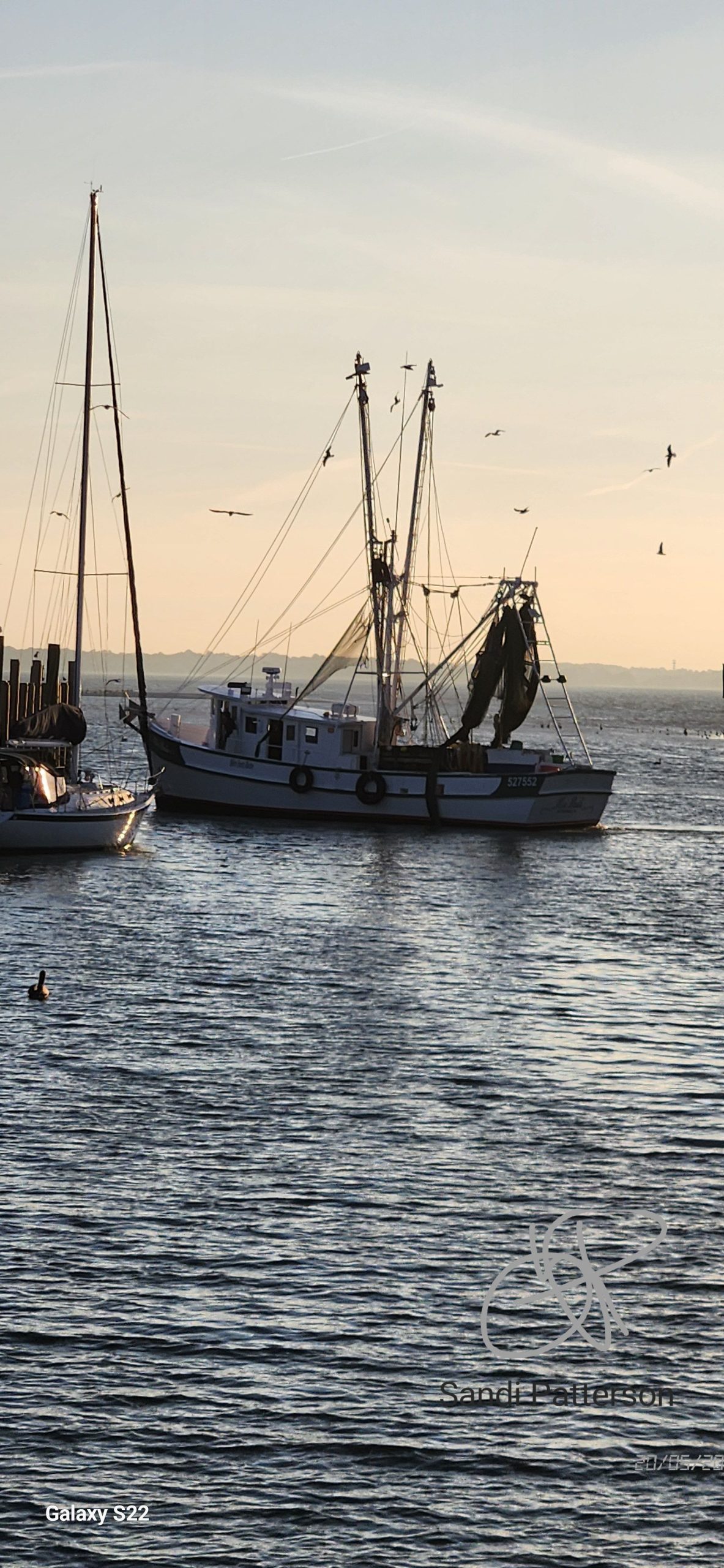 "Shrimp boat on Shem Creek near the best family neighborhoods in Mount Pleasant, SC"